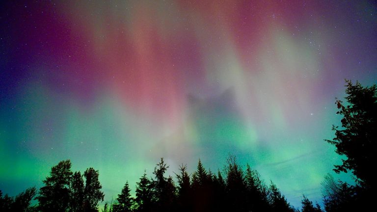 Auroras boreales en Canadá