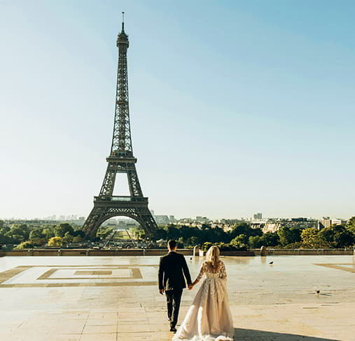 Viaje de luna de miel en París, Francia